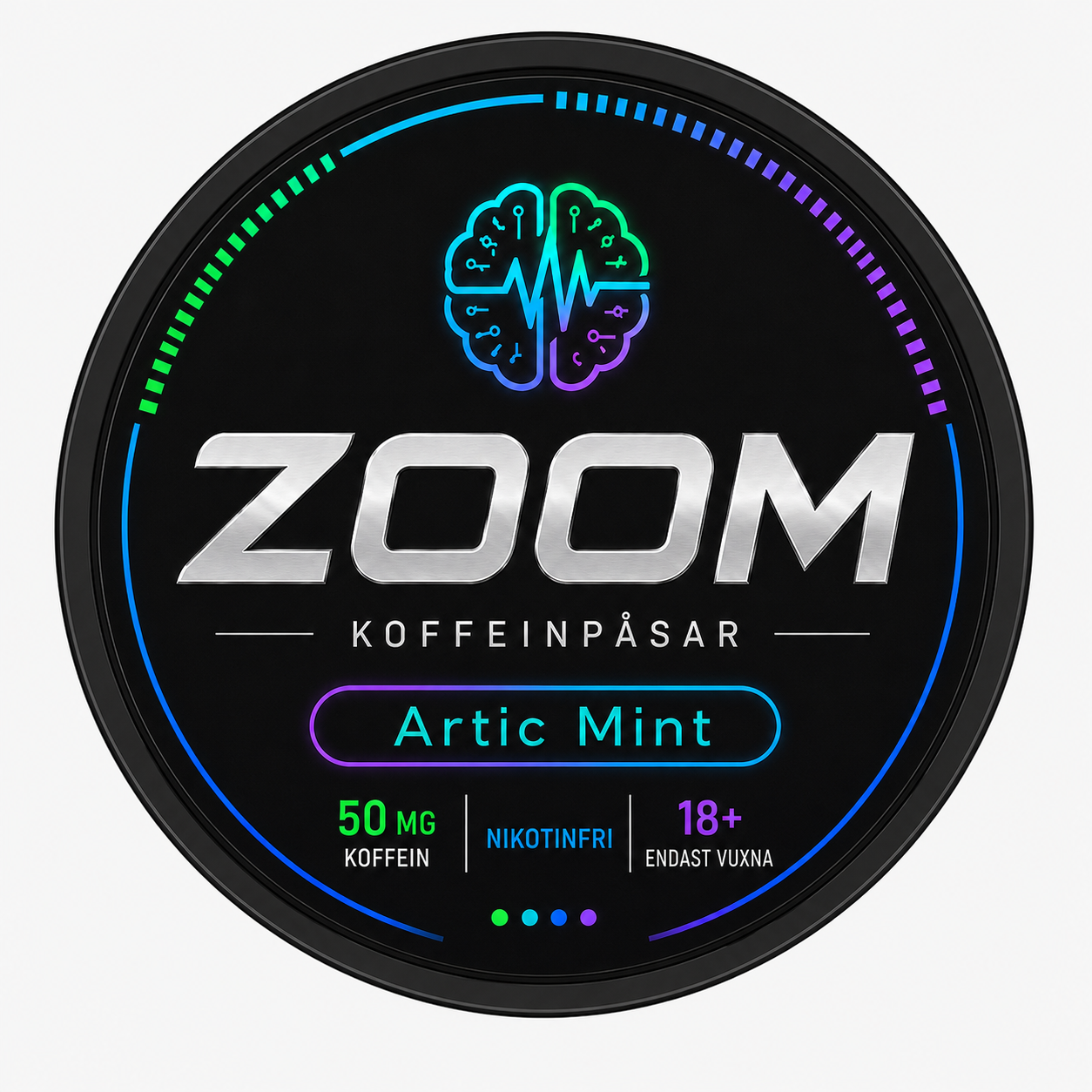 ZOOM Arctic Mint Koffeinsnus